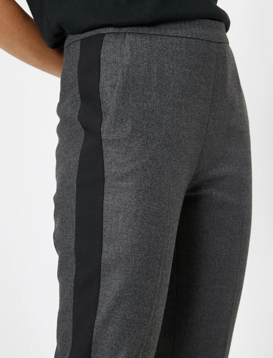 16317 Anthracite Side Stripe Trousers