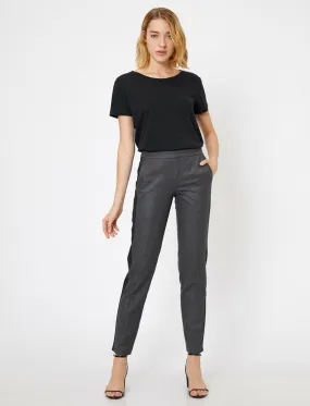 16317 Anthracite Side Stripe Trousers