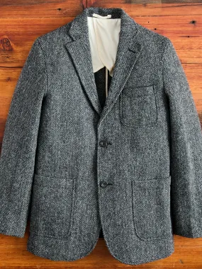 3B Comfort Harris Tweed Jacket in Grey Herringbone