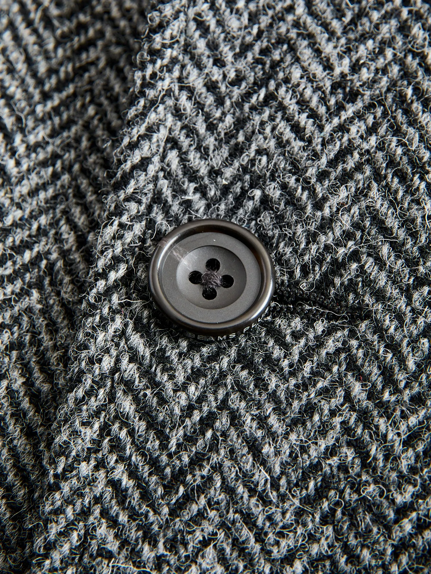 3B Comfort Harris Tweed Jacket in Grey Herringbone