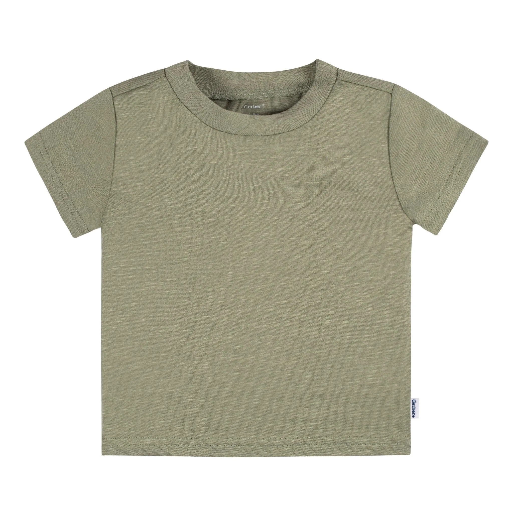 5-Pack Baby Neutral Blue & Green Short Sleeve Tees