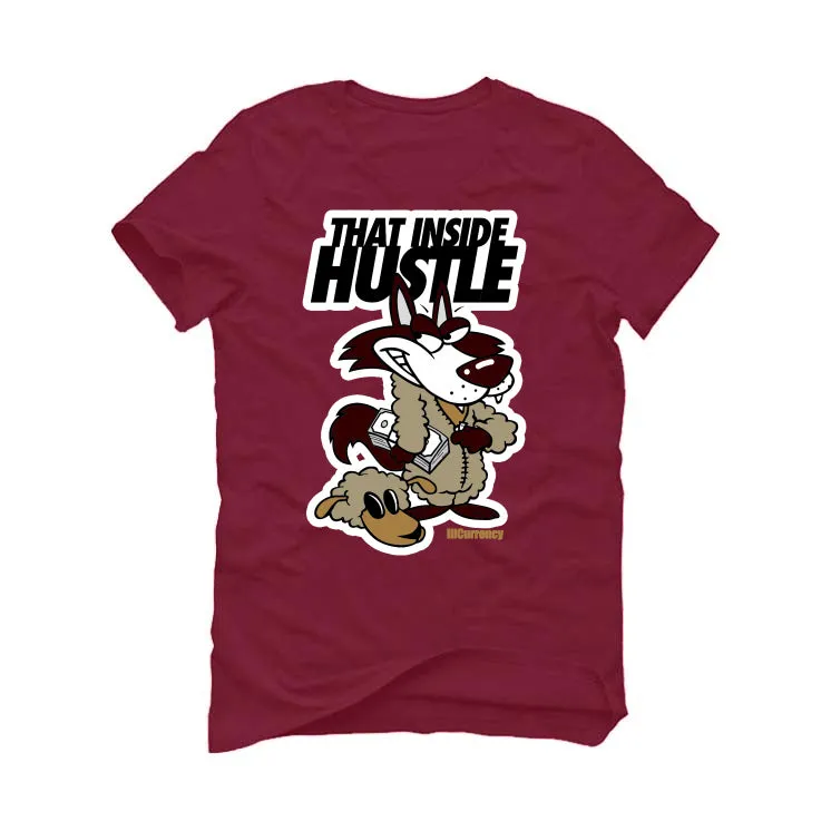 Air Jordan 7 “Black Olive” Maroon T-Shirt (Inside Hustle)