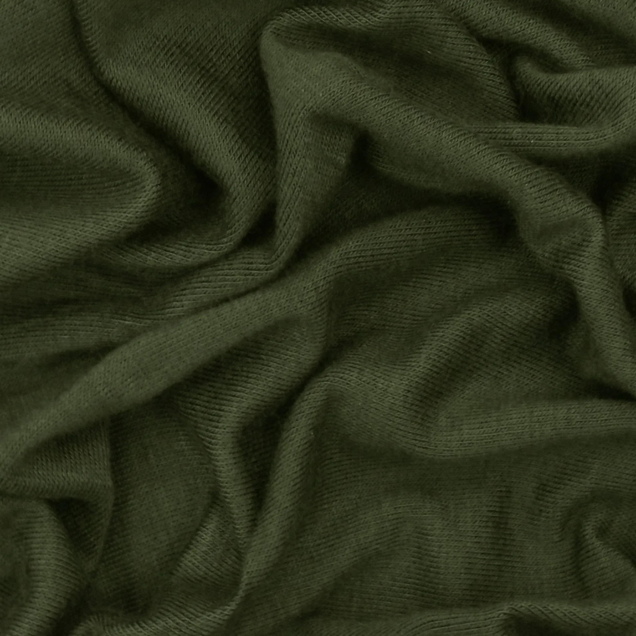 Algae Green Solid Stretch Jersey Knit Fabric