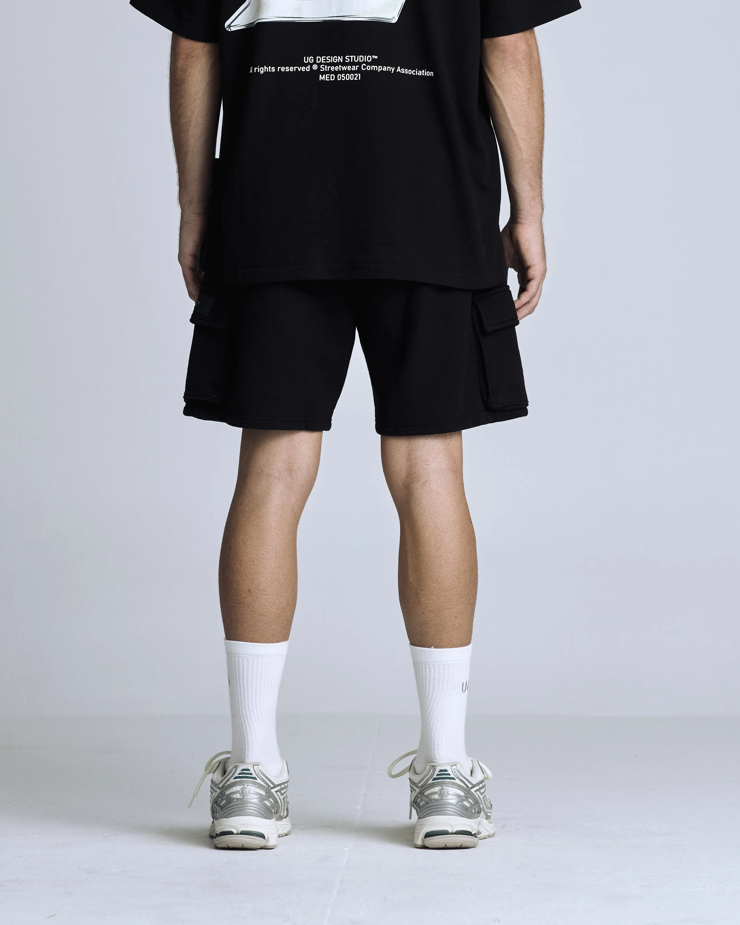 Basic Cargo Short Black