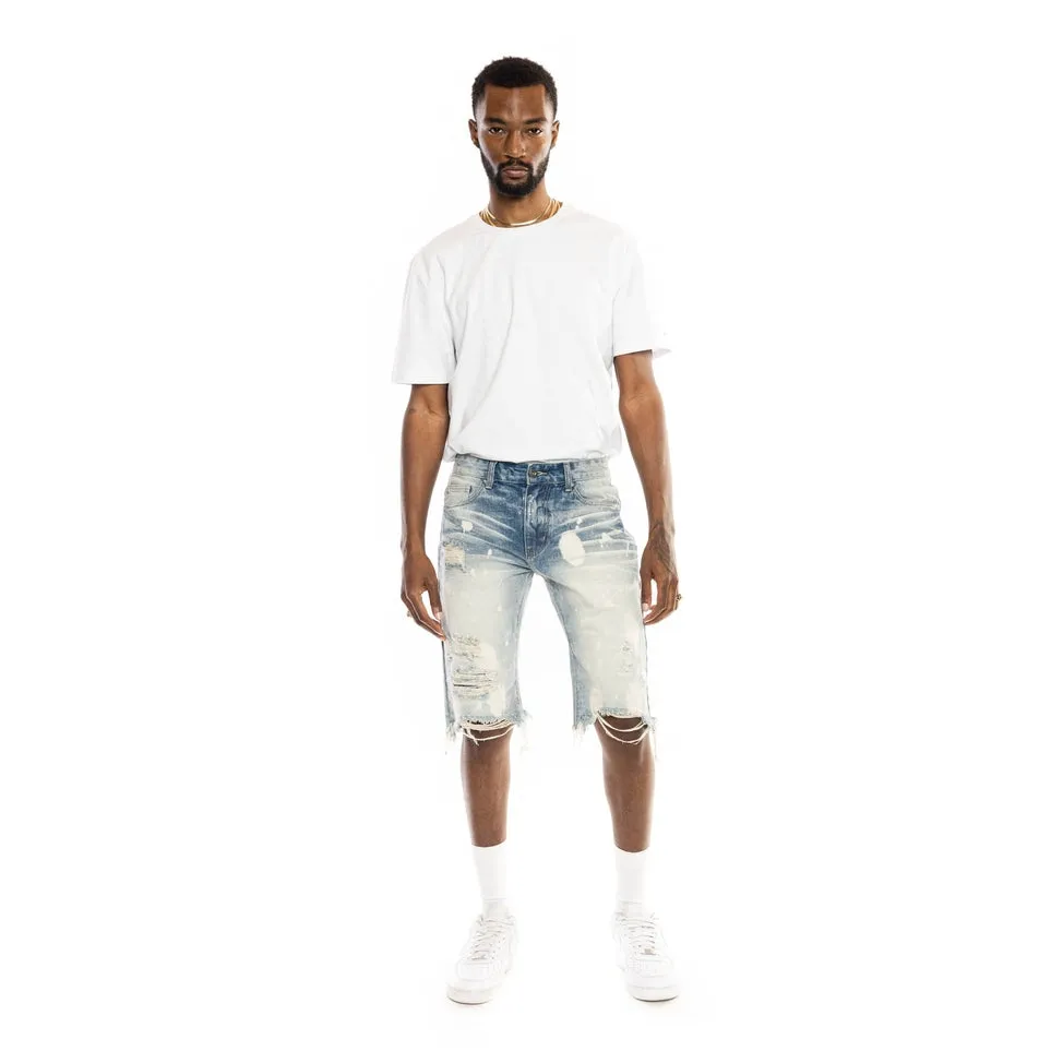 Basic Jean Shorts - Cardiff Blue