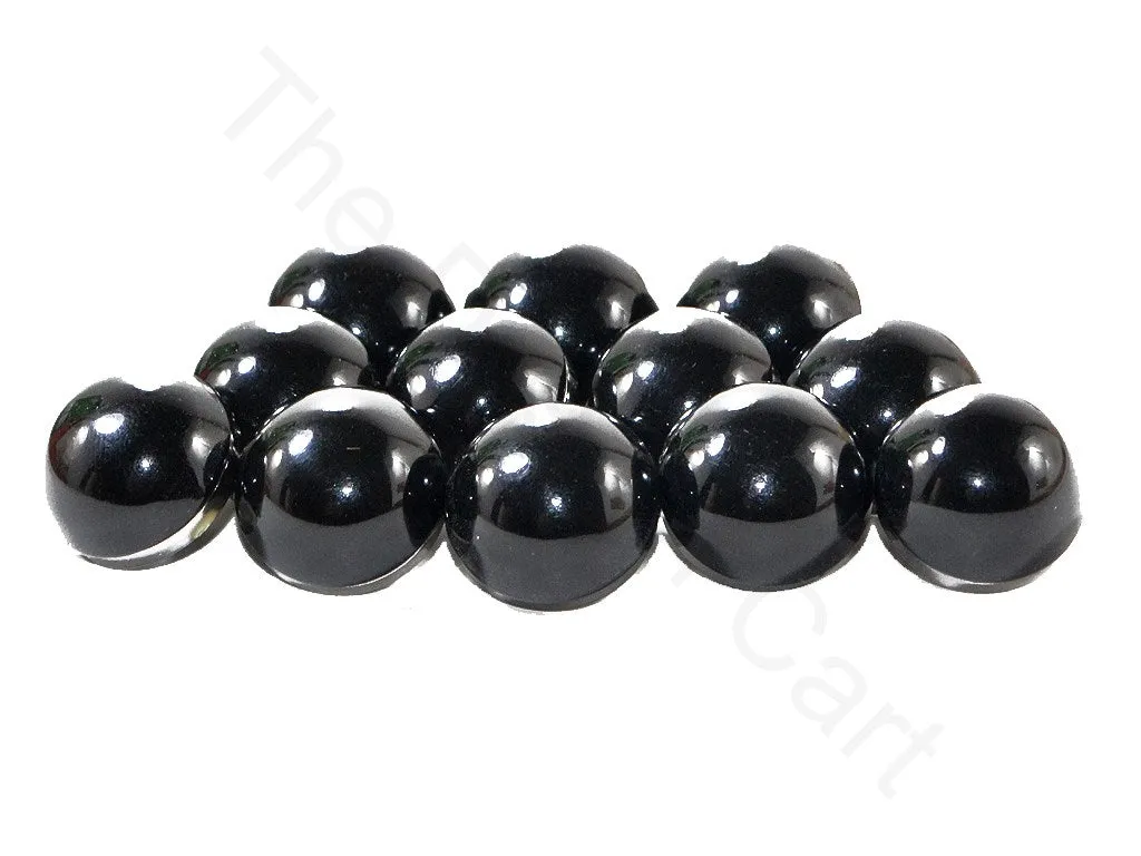 Black Plain Coat Buttons