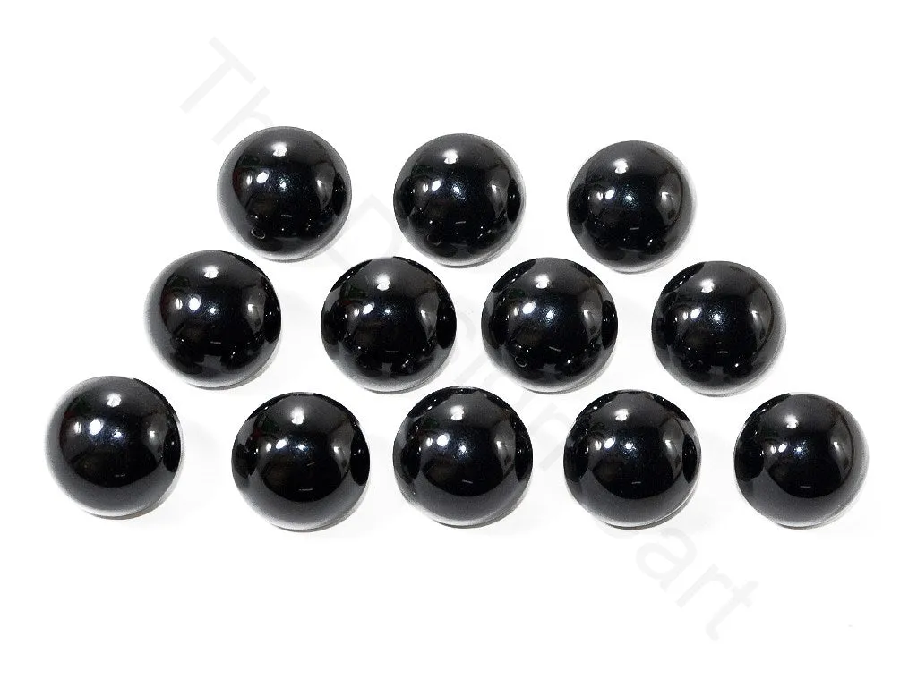 Black Plain Coat Buttons