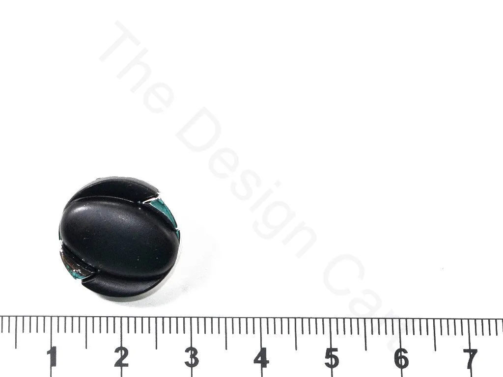 Black Plain Designer Coat Buttons