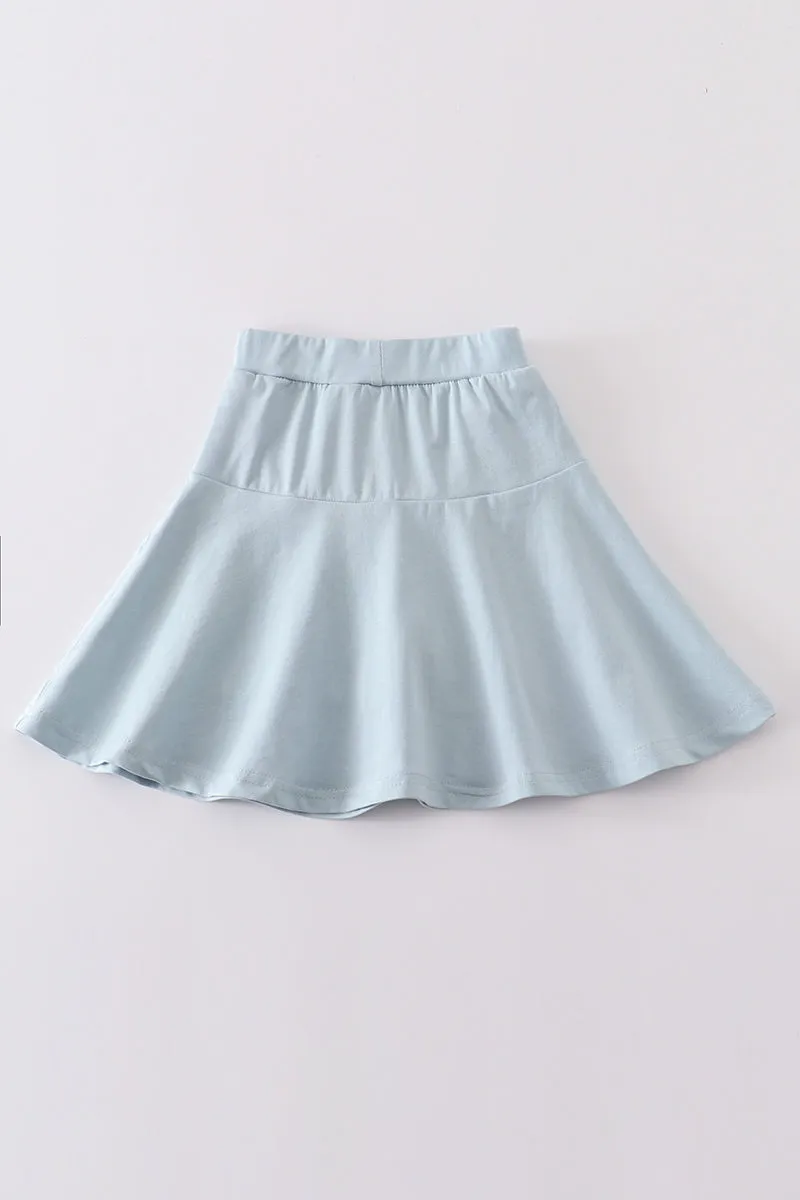 Blue basic skort