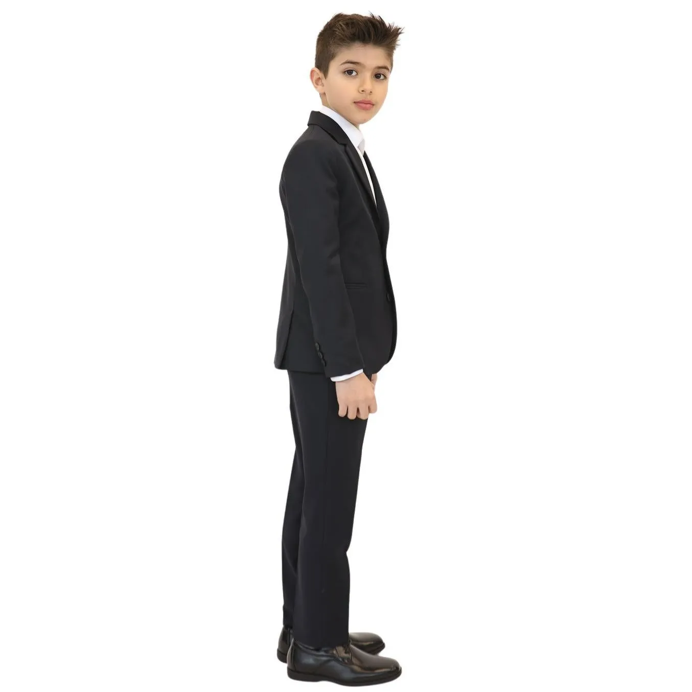 Boys Classic Slim Fit Wool Suit