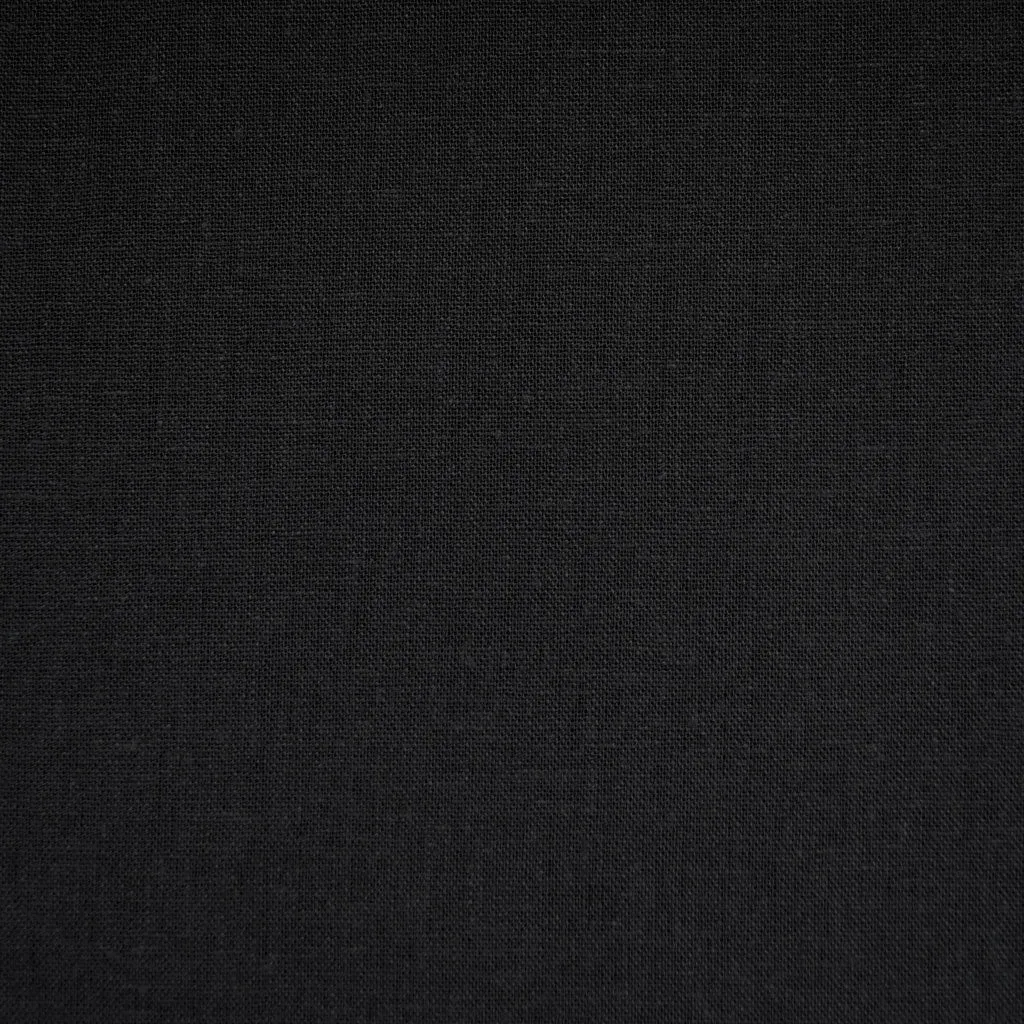 Brussels Washer Linen Blend Solid Black