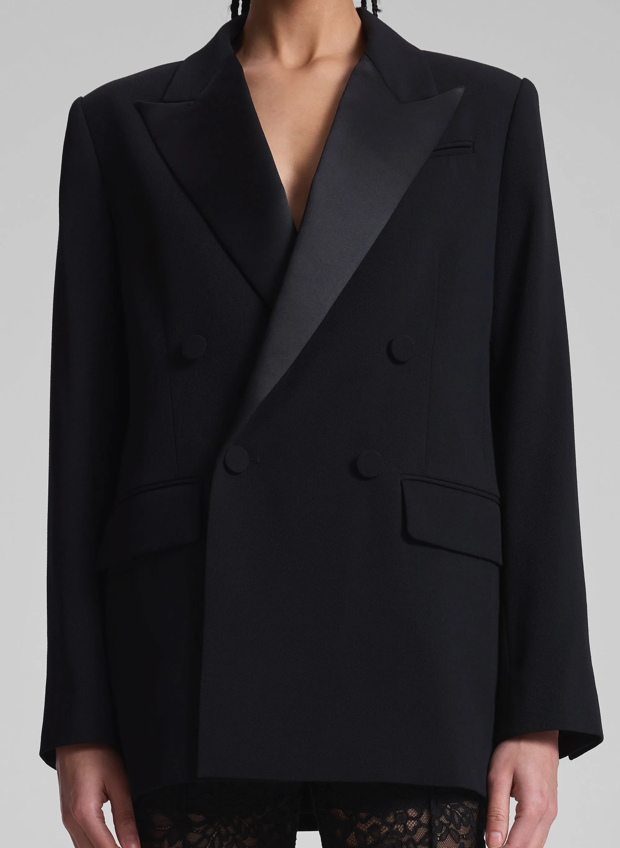 Calla Oversized Tailored Tux Jacket