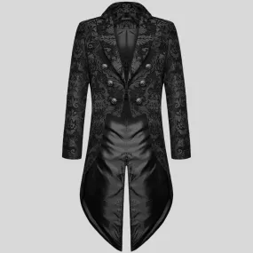 Chic Elegant Black Victorian Tailcoat | Perfect for Formal Occasions