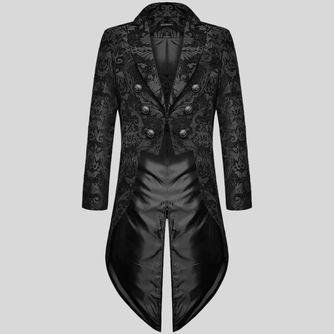 Chic Elegant Black Victorian Tailcoat | Perfect for Formal Occasions