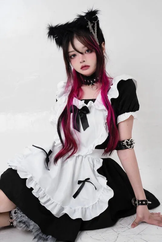 Classic lolita heart maid dress