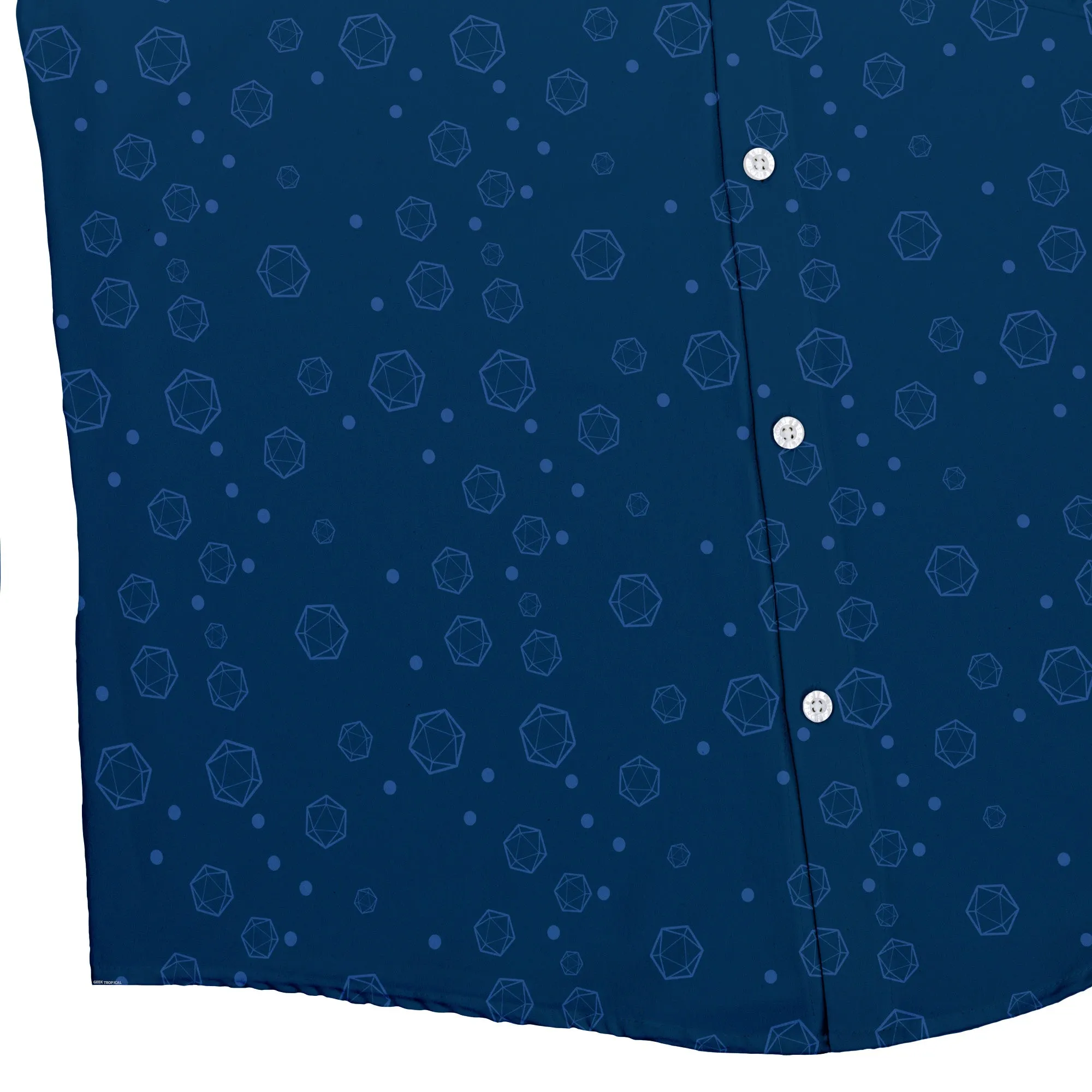 Dnd Dice Bubbles Button Up Shirt