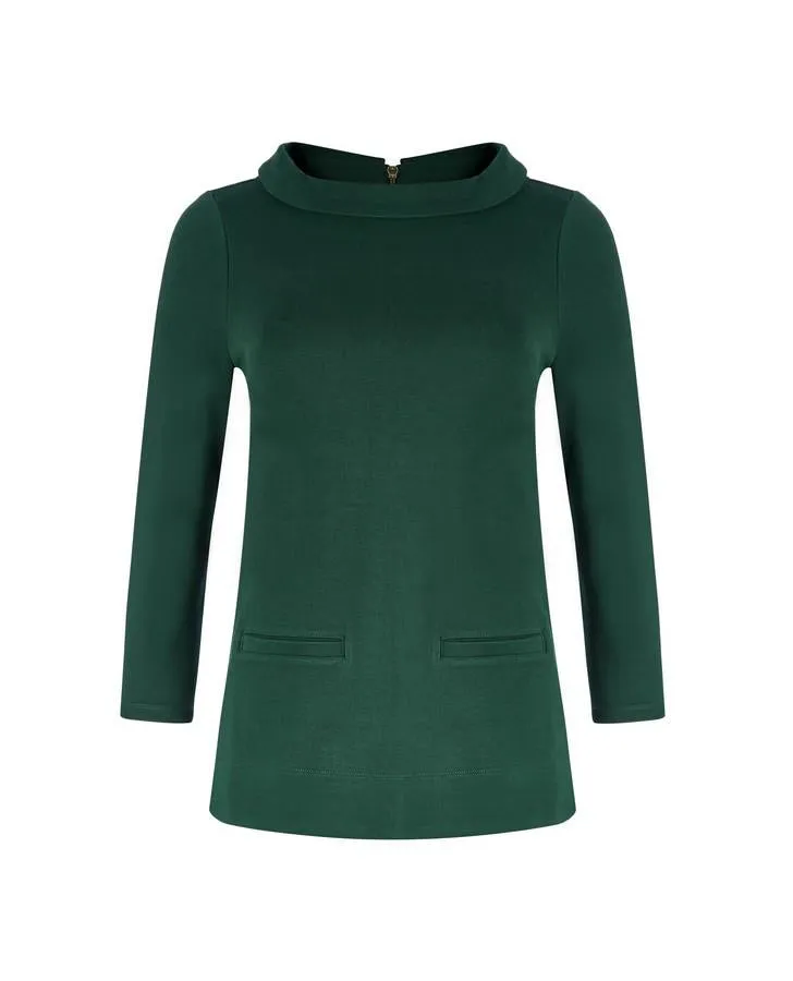 Evergreen 3/4 Sleeve Bardot Top