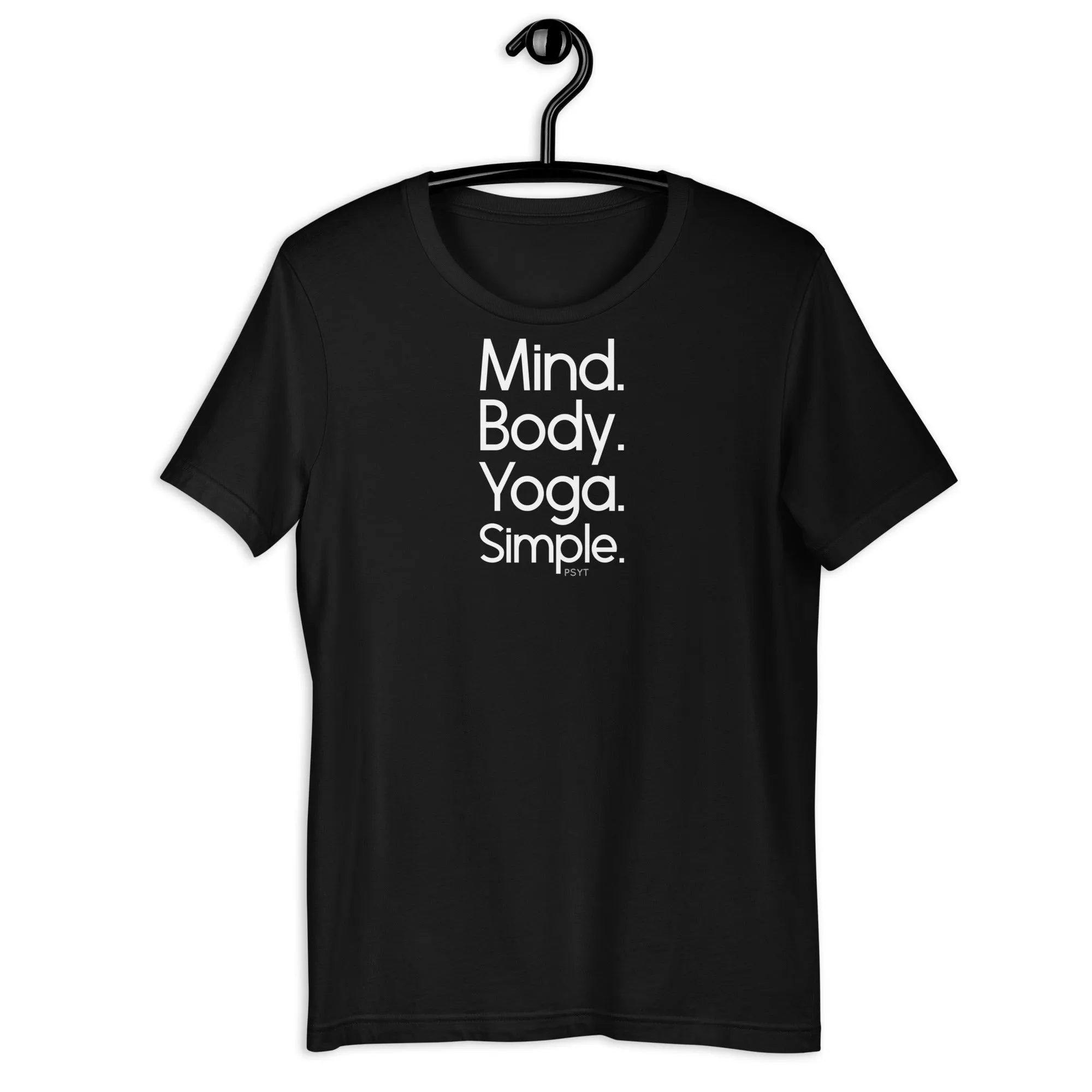 Fact: Mind Body Yoga Simple Dark Color Shirt