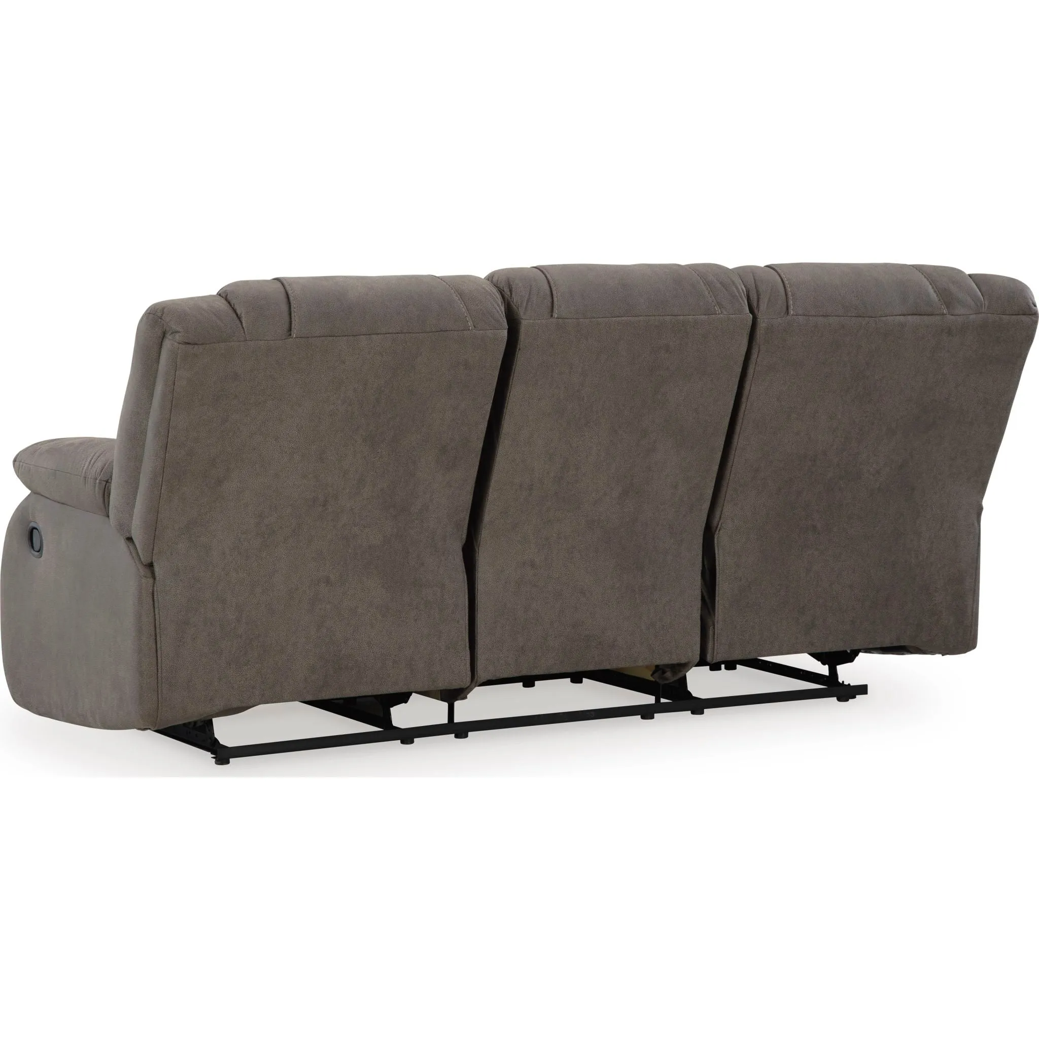 First Base Reclining Sofa - Gunmetal