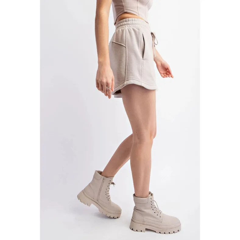 French Terry Basic Short Lt Taupe