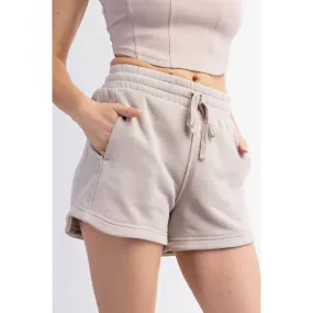 French Terry Basic Short Lt Taupe