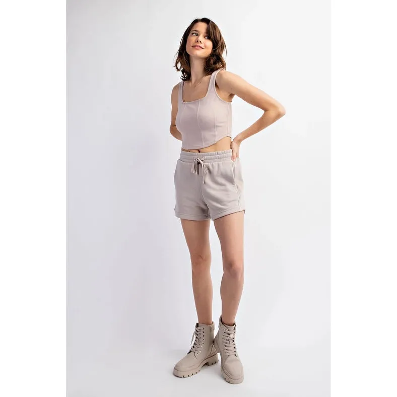 French Terry Basic Short Lt Taupe