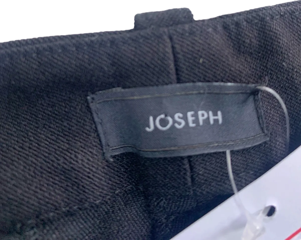 Joseph Black Gabardine Stretch New Eliston Trousers FR36 UK 8