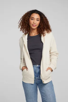 Lex Oatmeal Zip Up Hoodie