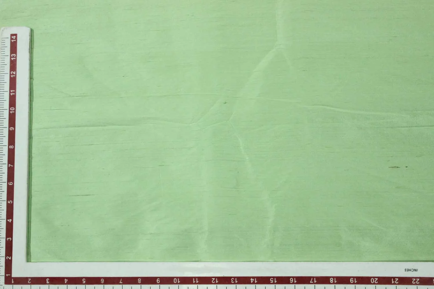 Light Green Plain Raw Silk Fabric