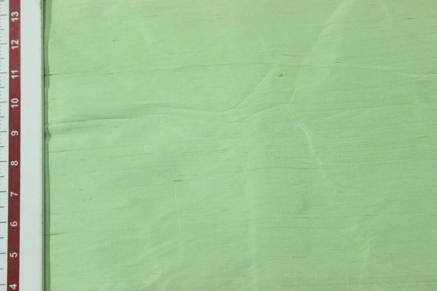 Light Green Plain Raw Silk Fabric