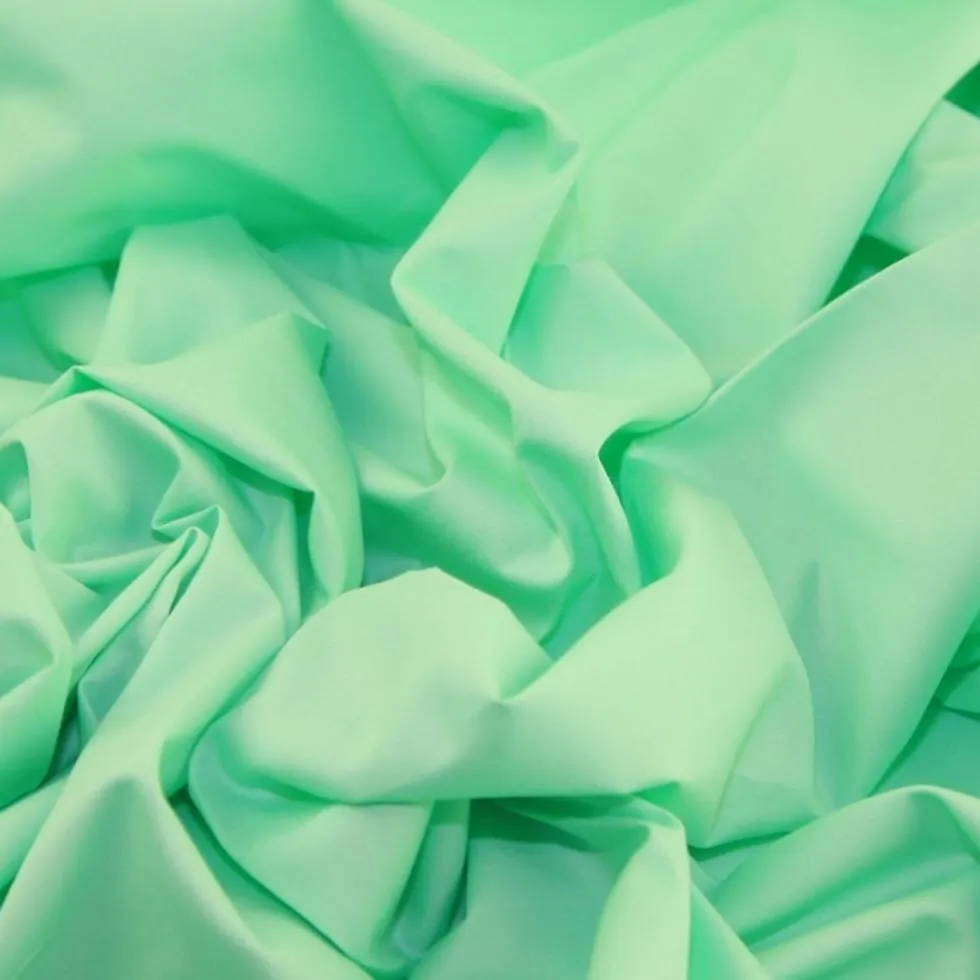 Light Green Plain Rose & Hubble Cotton Poplin Fabric (Wholesale)