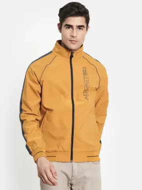 Men Yellow Solid Tailored Jacket