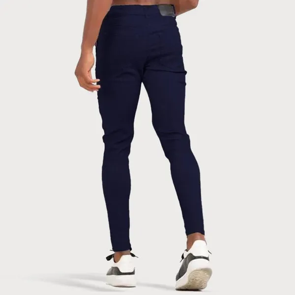 Men's Casual Cotton Slim Fit Trousers for Everyday Wear | For Everyday Wear