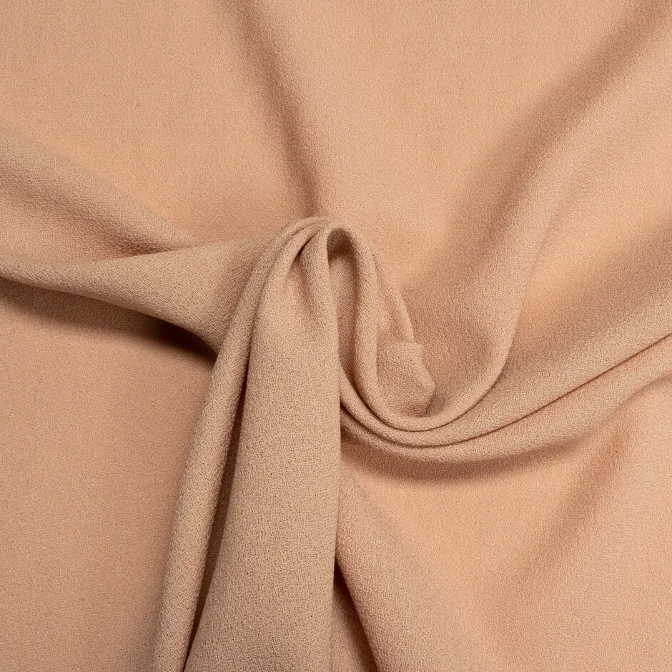 Muted Peach Single Wool Crêpe