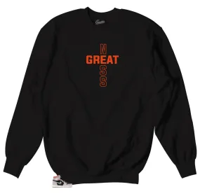 Retro 1 Hyper Crimson Greatness Cross Sweater