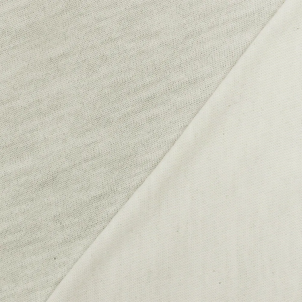 Rice White Stretch Poly Jersey Knit Fabric