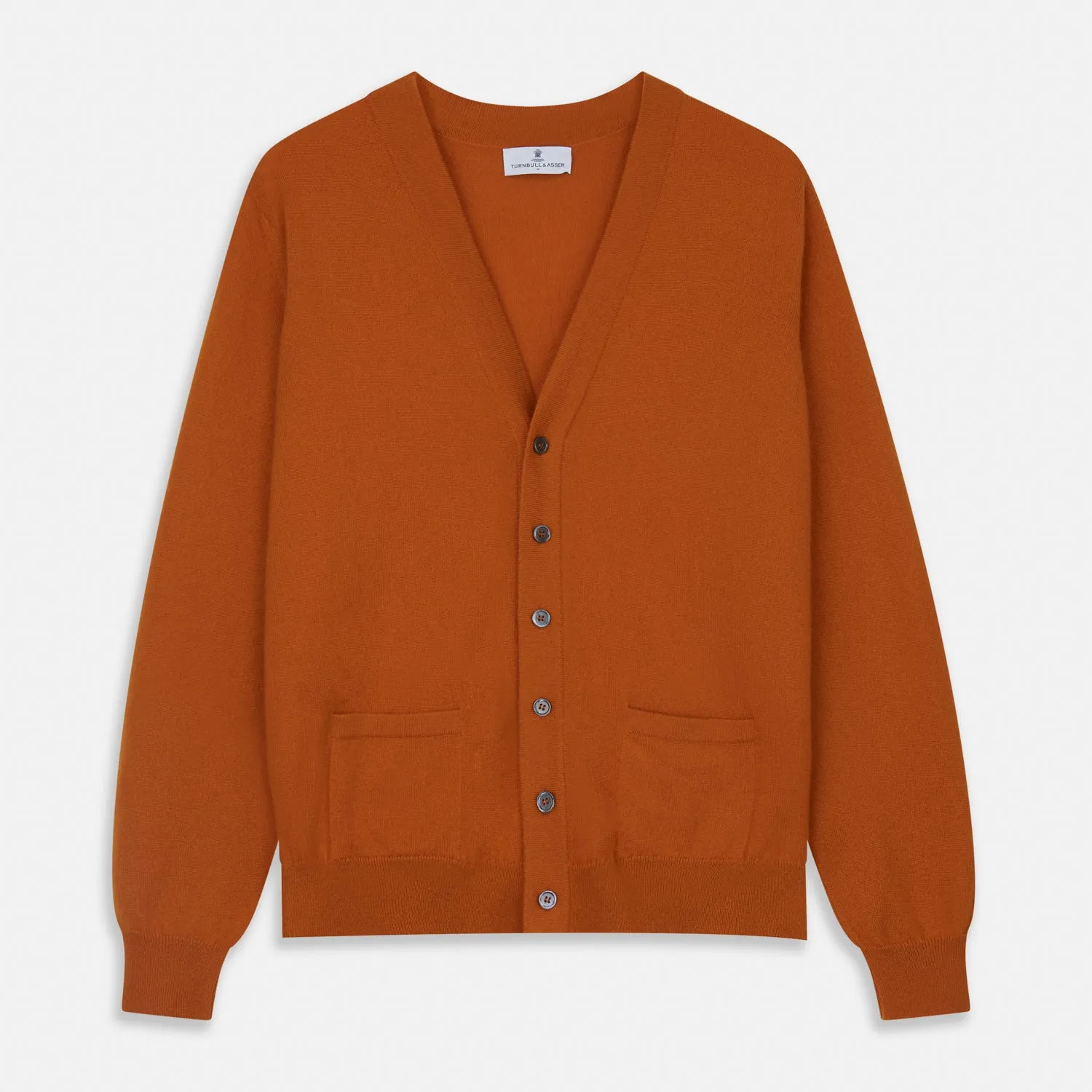 Rust Lachlan Cashmere Cardigan