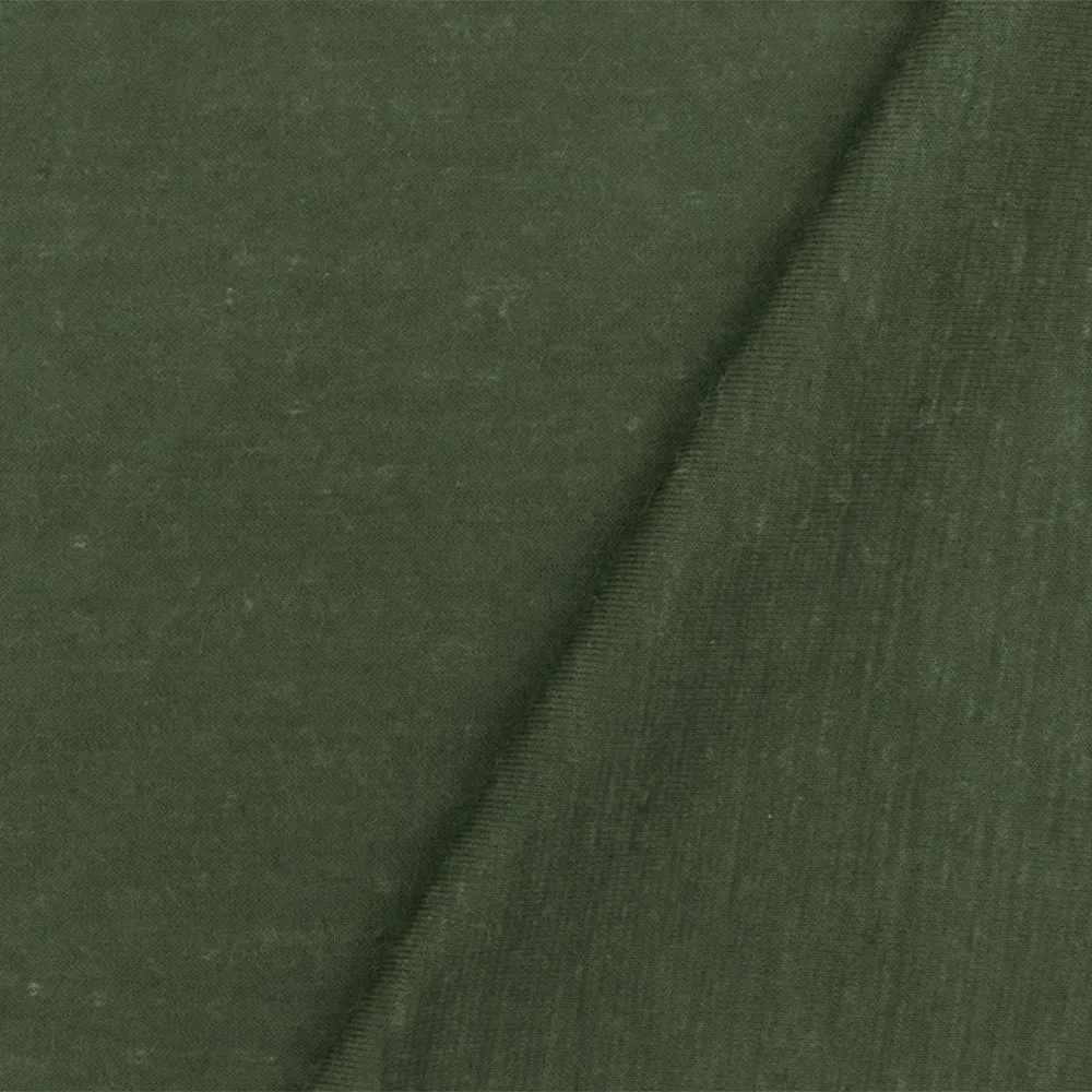 Sage Green Solid Stretch Polyester Jersey Knit Fabric