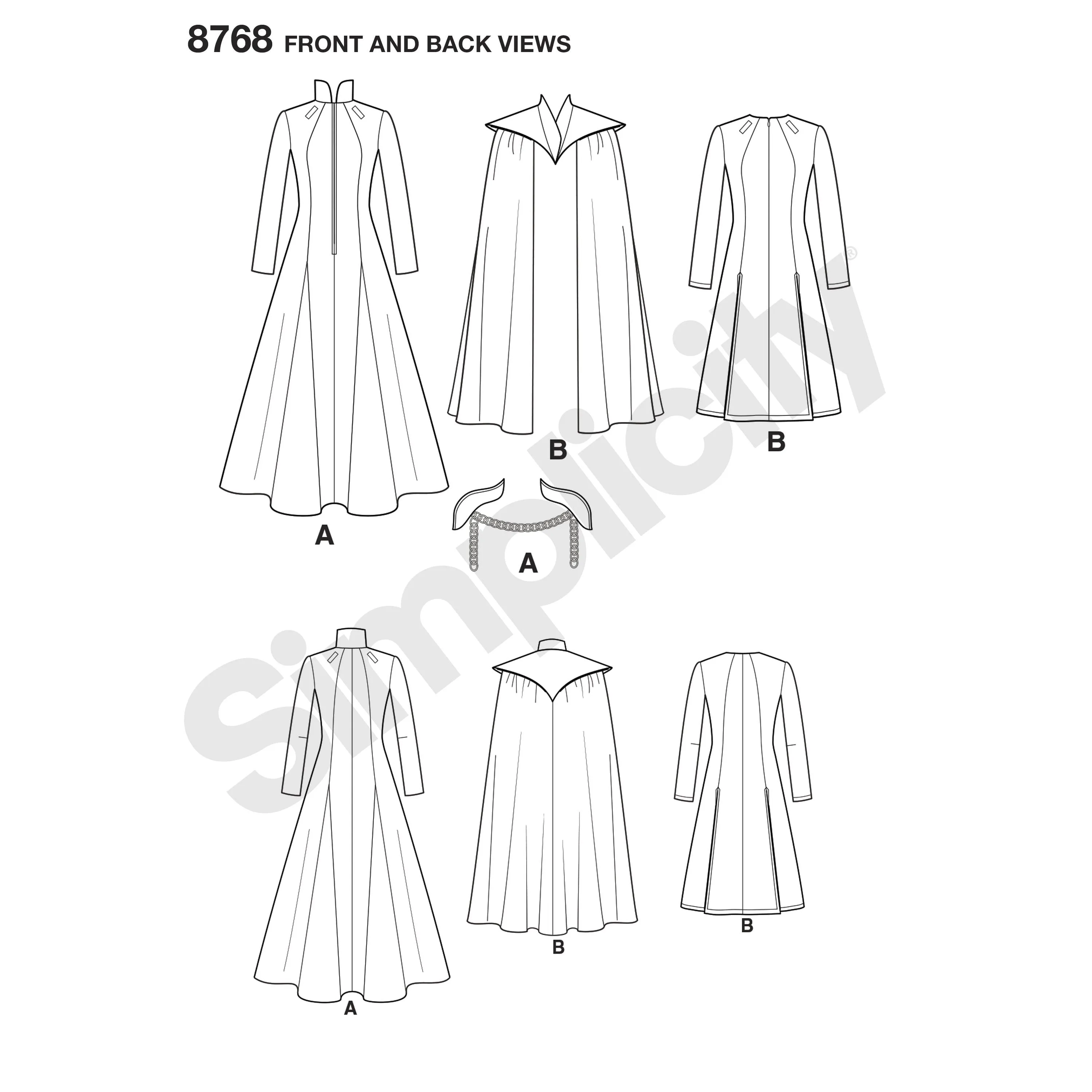 Simplicity Pattern 8768  classic costumes