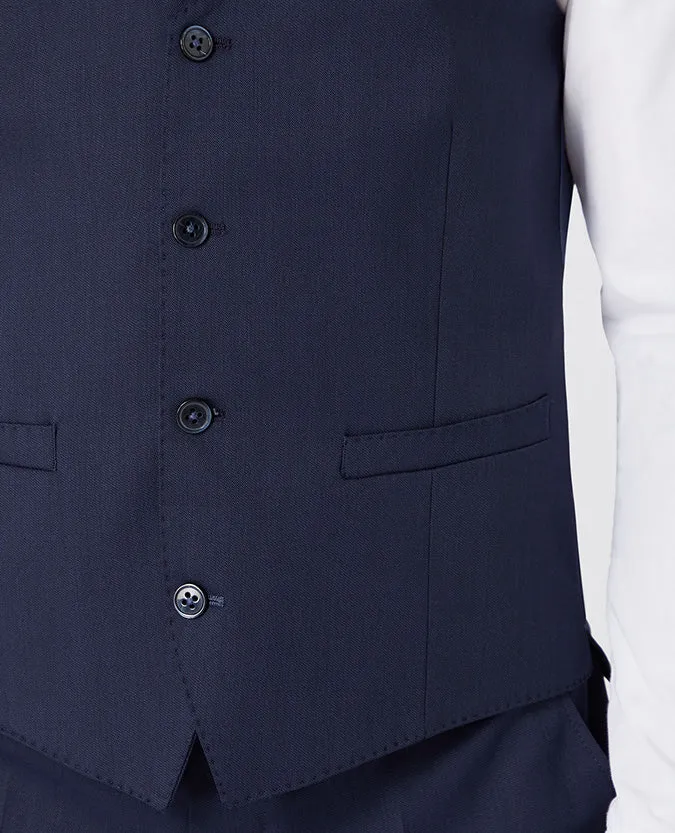 Slim Fit  Wool-Blend Stretch Mix and Match Waistcoat