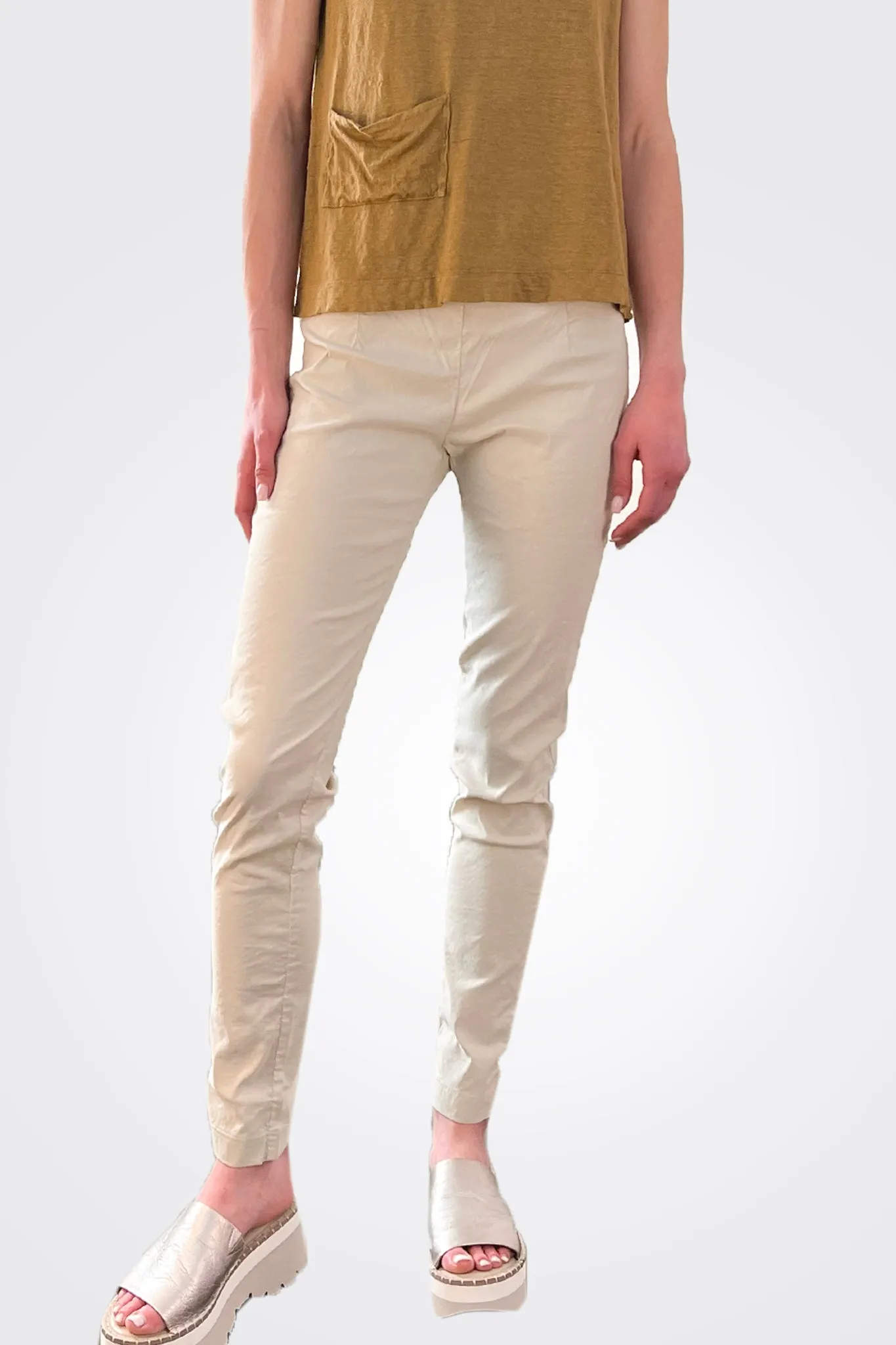 Slim Trousers - Pearl