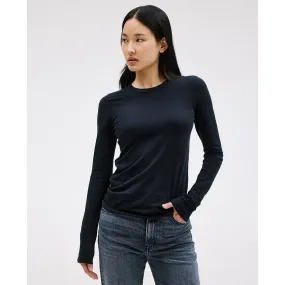 Slvrlake Simple Long Sleeve Tee Raven