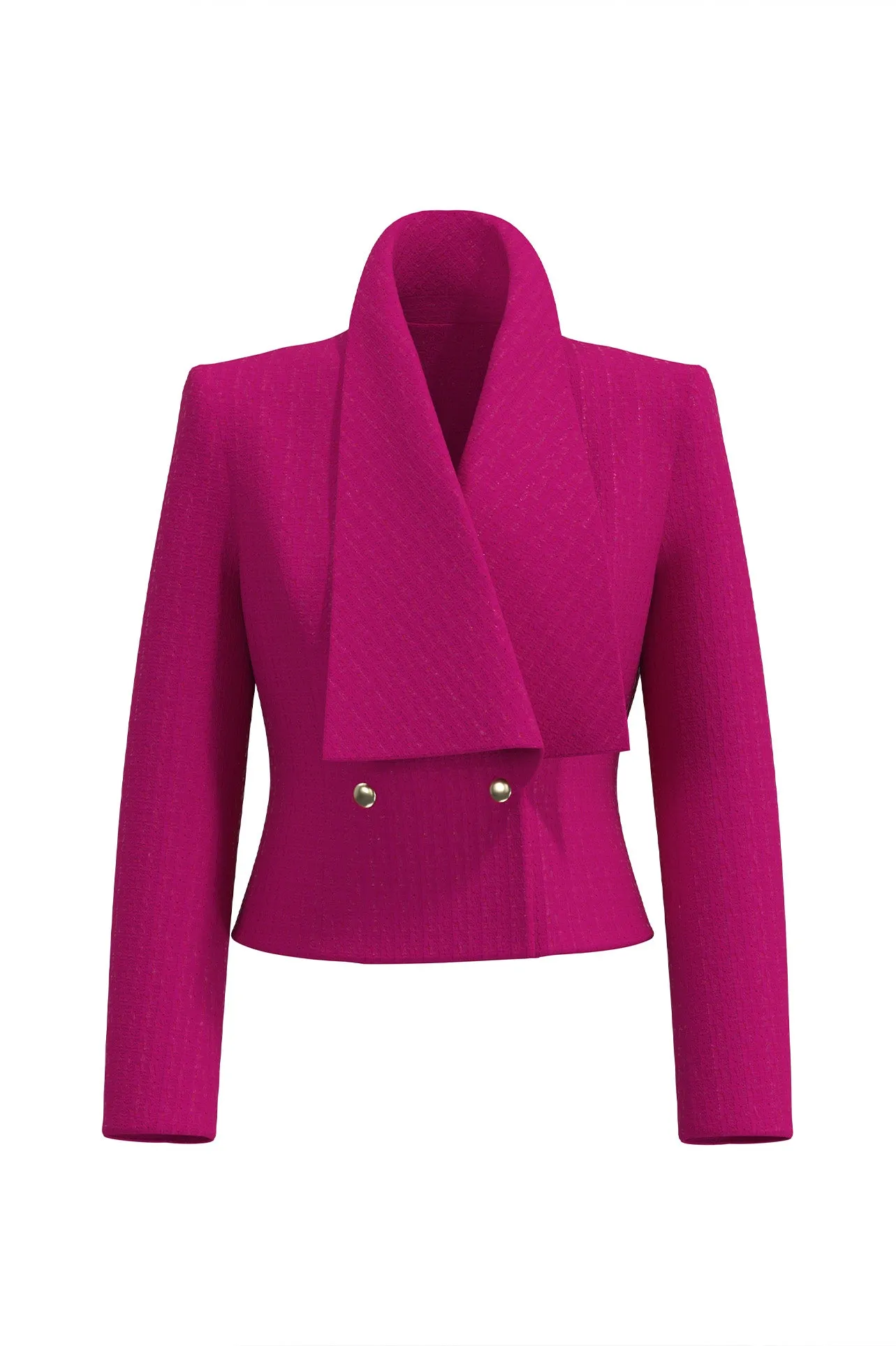 TAILORED JACKET IN ROSE RED