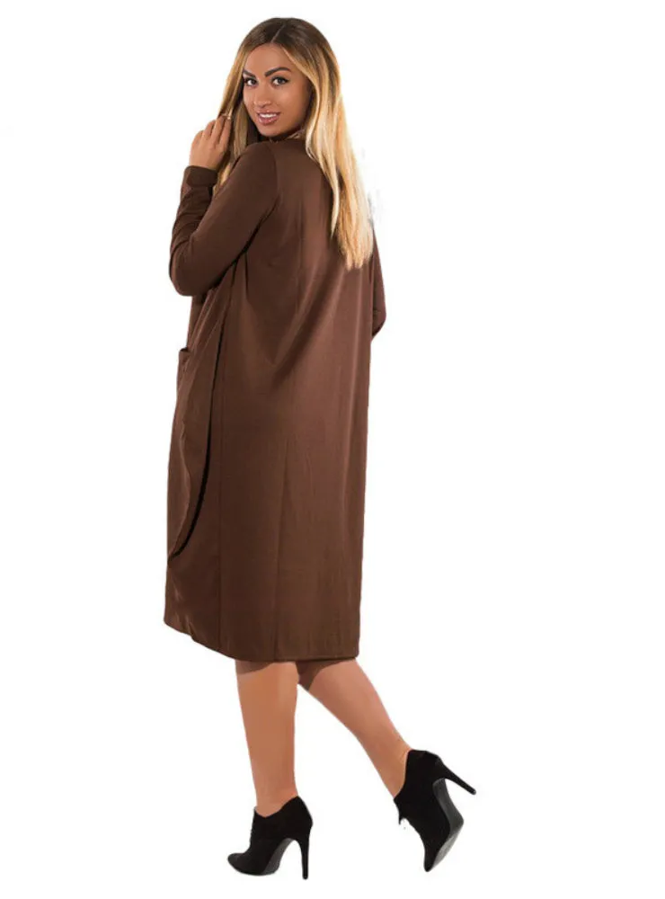 TastyHottie - Long Sleeve O-Neck Casual Dress Women Winter Loose Dress