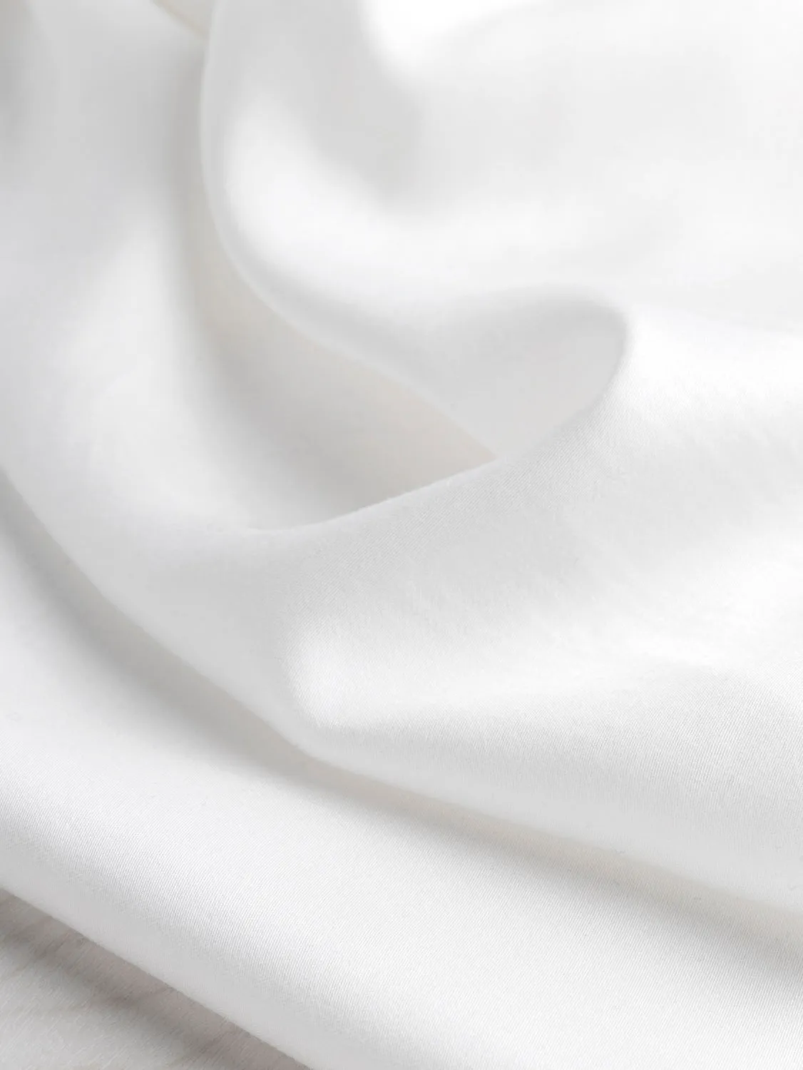 Tencel Lyocell Satin - White - Swatch