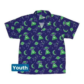 UFO Cow Abduction Youth Hawaiian Shirt