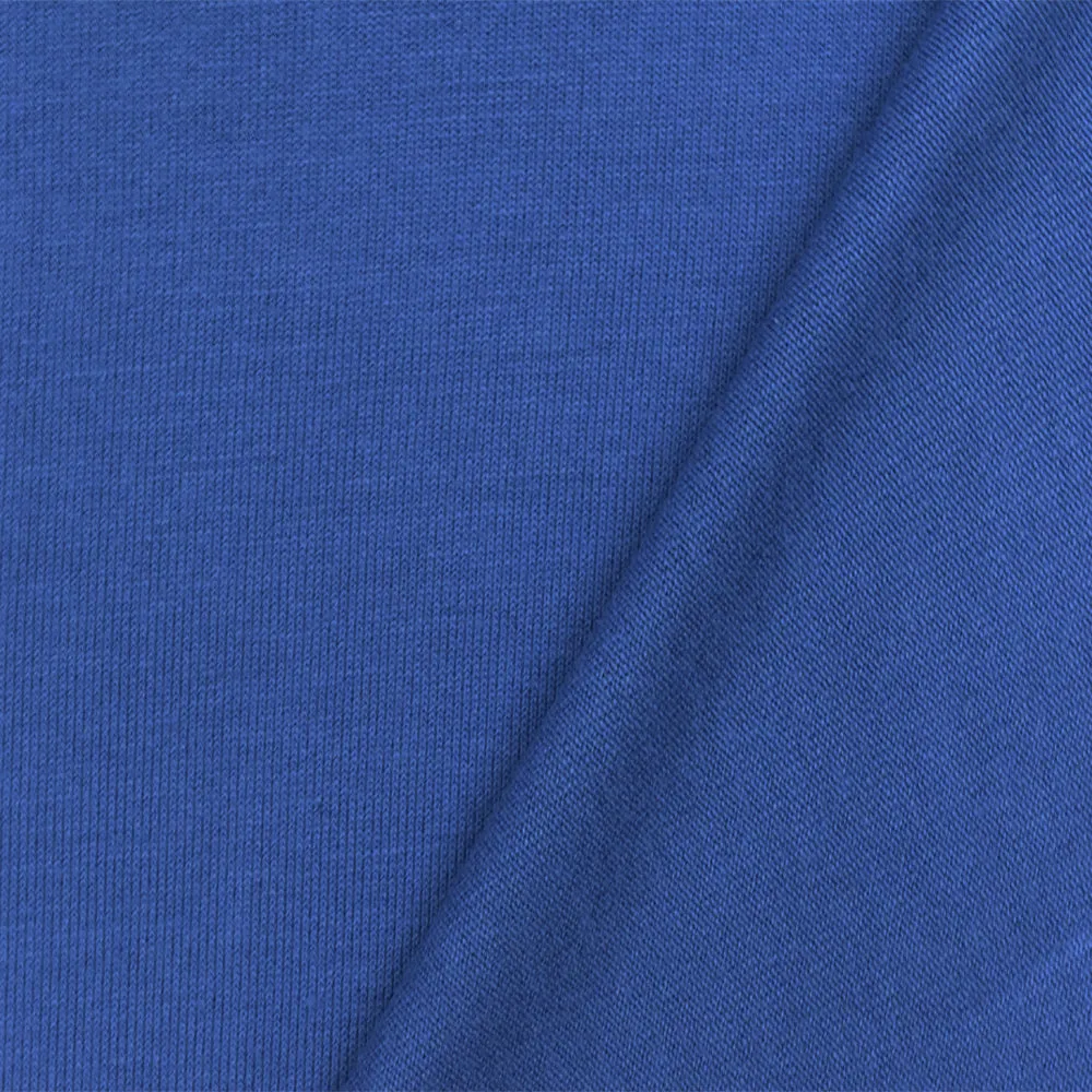 Ultramarine Blue Solid Stretch Rayon Jersey Knit Fabric