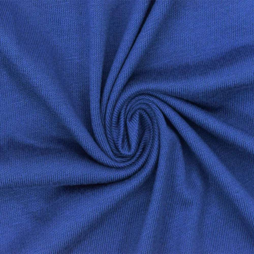 Ultramarine Blue Solid Stretch Rayon Jersey Knit Fabric