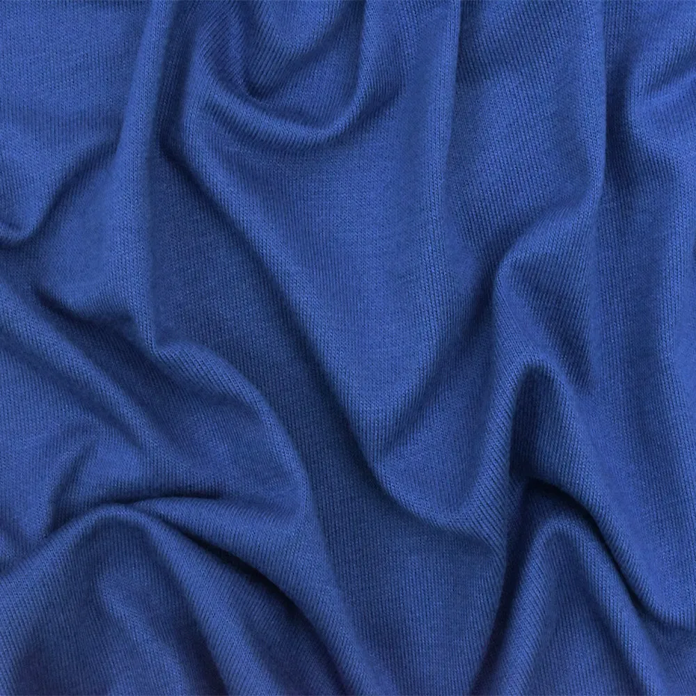 Ultramarine Blue Solid Stretch Rayon Jersey Knit Fabric