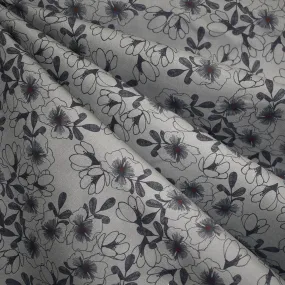 Walk in the Woods Tonal Small Floral Rayon Grey/Navy SY